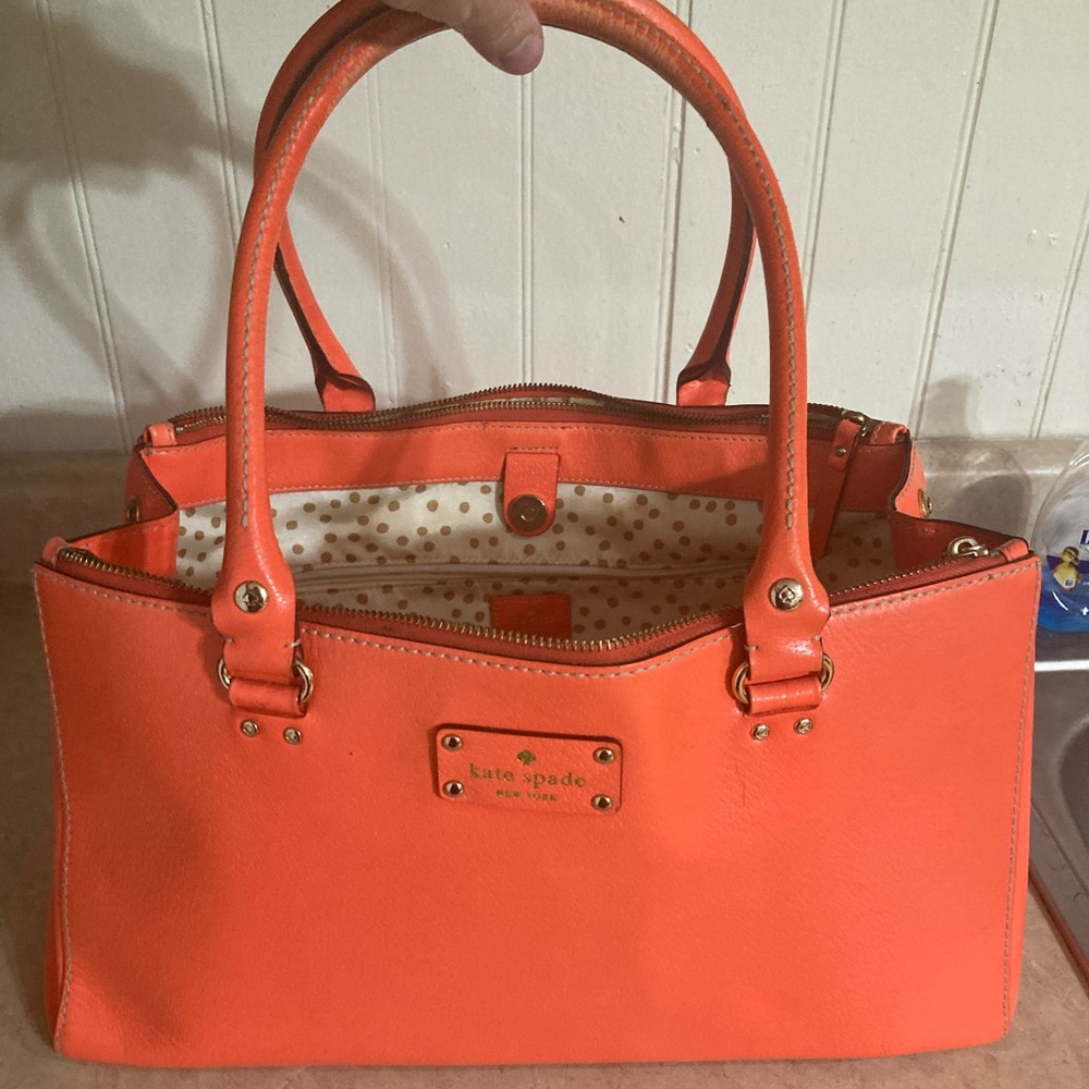 Kate Spade New York Orange Tote Bag
